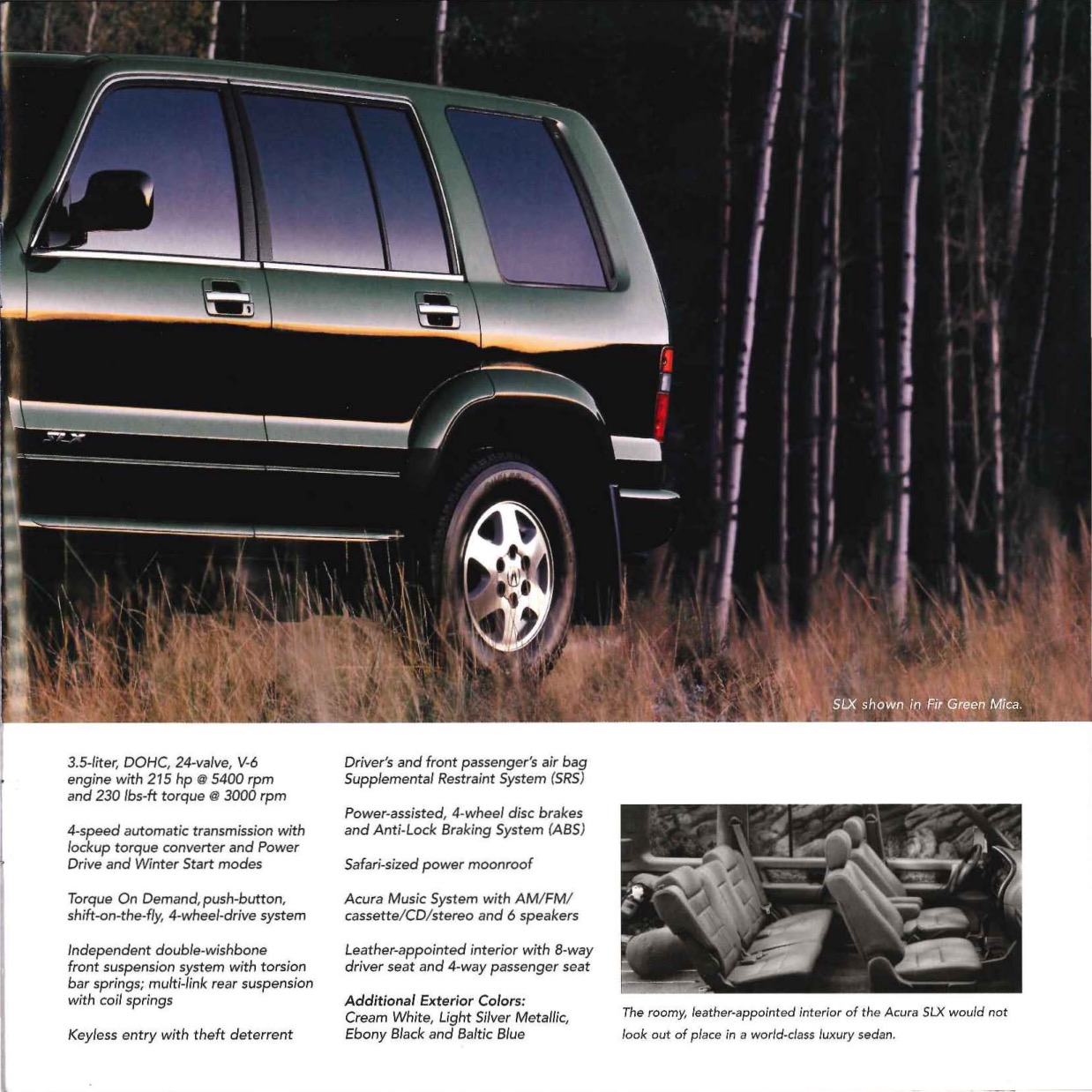 1998 Acura Brochure Page 2